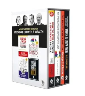 41IKe-MSj9L._SX342_SY445_FMwebp_ World’s Greatest Books For Personal Growth & Wealth (Set of 4 Books) : Perfect Motivational Gift Set | How to Win Friends and Influence People | Think and Grow Rich | The Richest Man in Babylon | The Power of Your Subconscious Mind | Premium Paperback for Gifting Hardcover – Big Book, 1 August 2019