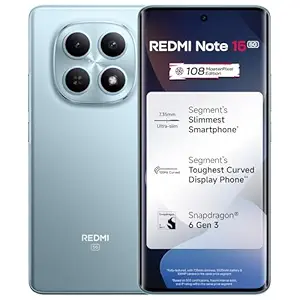 41gggAvZQ1L._SY300_SX300_QL70_FMwebp_ REDMI Note 15 5G (Glacier Blue, 8GB RAM 128GB Storage) | 108MP OIS Camera | Snapdragon 6 Gen 3 | 17.2cm Tough Curved AMOLED Screen | Segment's Slimmest Phone | 5520mAh Si/C Battery | 45W Fast Charging